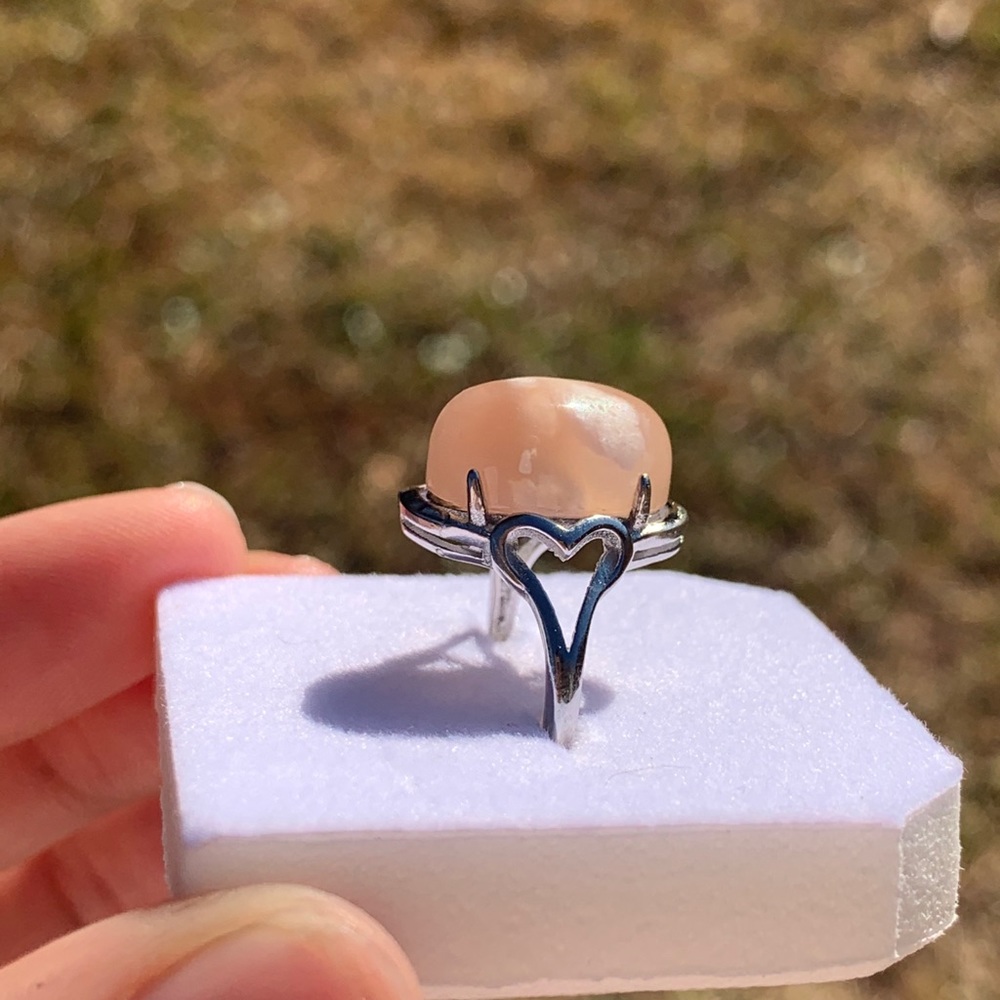 Flower Agate ring - Picture 5 of 8